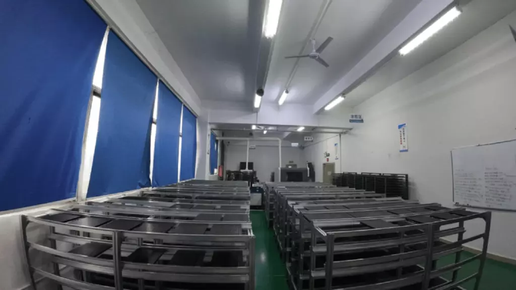 Glue cooling area